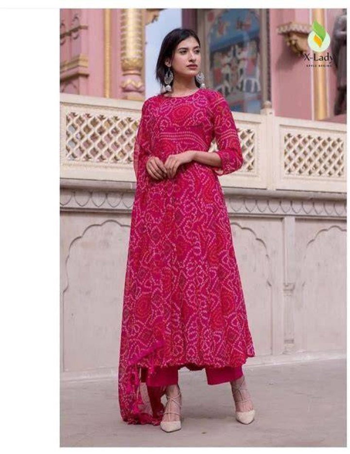 Designer Bandhani Dress for Indian Brides