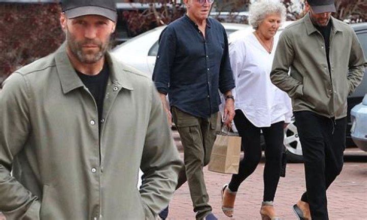 Jason Statham makes rare appearance with his lookalike father Barry and mother Eileen as they